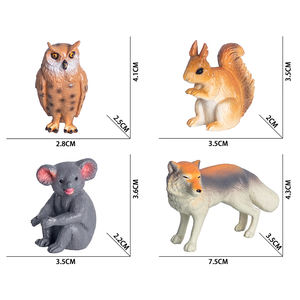 Jouets promotionnels en gros d'usine, petits modèles d'<span class=keywords><strong>animaux</strong></span> de la forêt, figurines d'<span class=keywords><strong>animaux</strong></span> <span class=keywords><strong>sauvages</strong></span> pour enfants, cadeaux promotionnels - Product Image 4