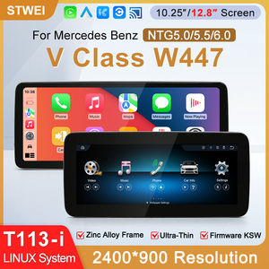 STWEI 2026 Nuevas Pantallas Delgadas con Sistema Linux de 12.8 Pulgadas y Resolución 2400X900 para Mercedes-Benz Clase C W205 GLC X253 V W447 CarPlay - Product Image 2