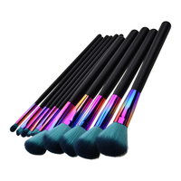 Pinceaux de maquillage personnalisés de haute qualité avec logo sur mesure 2026 – Outils de maquillage professionnels faits à la main, ensemble de pinceaux de maquillage plaqués couleur