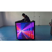 Cabina de DJ Portátil Móvil de Alta Calidad a Todo Color, Pantalla LED Plegable P3.91 para Escenario de DJ, Ideal para Bares Nocturnos, Bodas y Discotecas