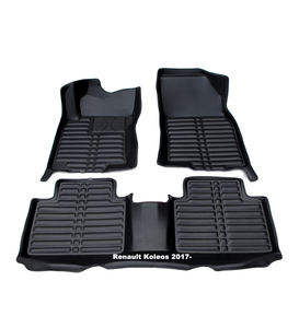 BORNSELLER Tapis de sol de voiture de luxe en cuir 5D sur mesure, couvrant entièrement l'espace, épaisseur 5 mm, écologiques, pour <span class=keywords><strong>Renault</strong></span> 2017-2024 - Product Image 1