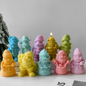 Diy Homemade Christmas Aromatherapy Soap <b>Mold</b> Decoration 3d Snowman Santa Claus Silicone <b>Candle</b> <b>Mold</b> for Resin Casting Plaster - Product Image 3