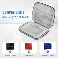 Защитный дорожный чехол-органайзер из ЭВА для Samsung T7/T7 Touch SSD, изготовленный на заказ на заводе