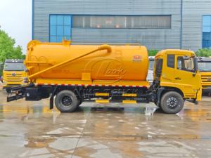 รถดูดสิ่งปฏิกูลแบบ Heavy Duty 4x2 Dongfeng 15000 ลิตร, มีตัวเลือกปั๊มสุญญากาศหลากหลาย, ระบบไฮดรอลิกสำหรับยกเท, ส่งออกโดยผู้ผลิตโดยตรง - Product Image 4