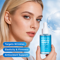 Sérum Coréen OEM GHK-Cu au Peptide de Cuivre Bleu pour les Rides et Ridules, Anti-Âge, Raffermissant au Collagène pour le Visage