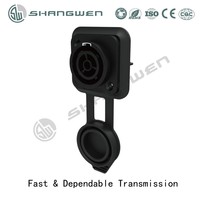 IP65 3-Pol Powercon-Stecker, Stecker & Buchse 20A 250V, für den Außenbereich, UL94-V0 PA6, mit Verriegelung, plattierte Kupferlegierungskontakte