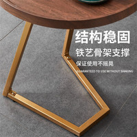 Table Basse Scandinave Moderne de Luxe Léger, Multifonctionnelle et Démontable, en Bois et Métal, Petite Taille, pour la Maison - Vente en Gros Transfrontalière