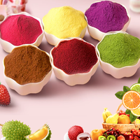 Poudre d'extrait de fruit de fraise biologique soluble, qualité alimentaire, 80 mesh, emballage en fût
