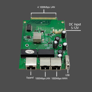 เราเตอร์ใหม่ 5 กิกะบิต 1000Mbps รุ่น MTK7621DA 1Wan 4LAN รองรับ OpenWRT 4 LAN ช่องเสียบแบบ Golden Finger 1 WAN RJ45 พร้อมไฟ LED - Product Image 3