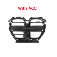 Grille de pare-chocs avant en fibre de carbone sèche pour BMW 3 4 ser G80 M3 G82 G83 M4 2021 + Cadre de calandre avant Décoration de voiture Kits de carrosserie FRP