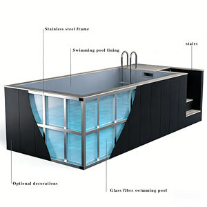 Piscine hors sol pour adultes et enfants, structure de piscine pour jardin - Product Image 4