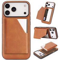 Étui portefeuille magnétique renforcé avec anneau pour iPhone 17 Pro Max, Air 16 Pro, 15, 14 Plus, 13, 12 – Coque en cuir à rabat compatible avec le chargement sans fil