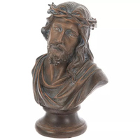 Sculpture de la Vierge Marie en bronze patiné antique, faite à la main, moulage à la cire perdue, statue de Notre-Dame, ornement religieux catholique