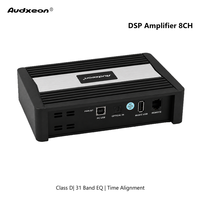 Processeur audio 8 canaux 4 entrées 8 sorties, amplificateur DSP de voiture classe D, égaliseur 31 bandes, crossover, réglage via PC et application pour l'audio automobile
