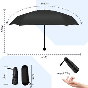 Parapluies de poche Light Compact Capsule 6K Rainy Pocket Light 5 Parapluie pliant Petit parapluie - Product Image 3