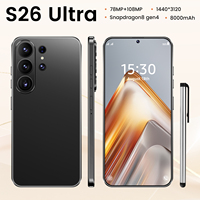 S26 ULTRA 5G, Teléfono Inteligente con CPU Deca-Core, Cámara Trasera de 108MP, Pantalla HD, en Francés, Español e Inglés, Teléfono Móvil Tecno Económico, Venta en Línea
