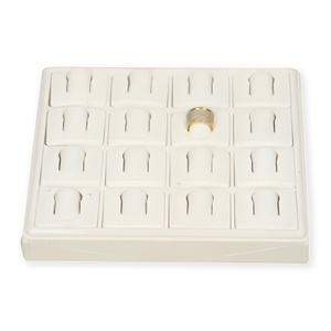 s199b <b>Plastic</b> Open Tray <b>Stackable</b> Ring Earring Pendant Jewelry Organizer 16 Grids Counter Showcase Display Holder Tray Suppliers - Product Image 1