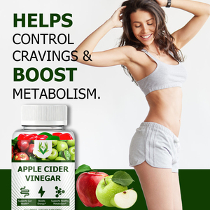 Private Label Apple Cider Vinegar Gummies with Total Carbohydrates Boosts Energy Supports Healthy <b>Metabolism</b> Gummies - Product Image 6