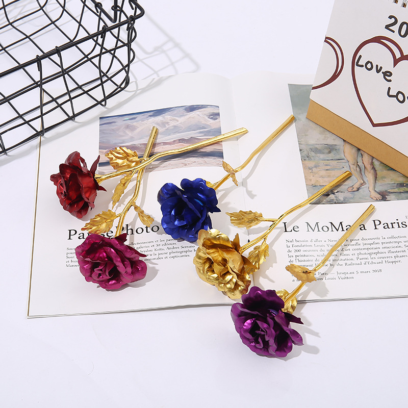 Fiore foglia d'oro [oro] 18x7cm