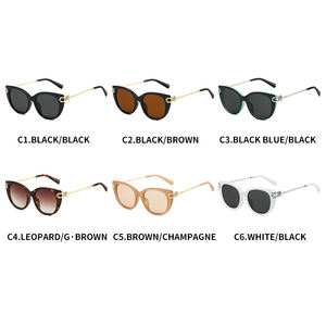 Lunettes de soleil XYT52 tendance ovales avec protection UV400, grandes lunettes de soleil œil de chat pour femmes et hommes, confortables, en <span class=keywords><strong>PC</strong></span>, personnalisées, pour l'extérieur - Product Image 5