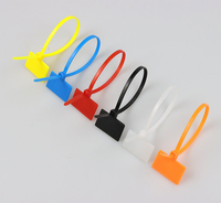 Attaches-câbles autobloquantes en nylon avec étiquette