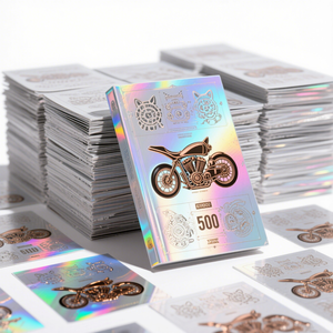 Étiquette autocollante en vinyle imperméable brillante auto-adhésive personnalisée en gros - Product Image 5