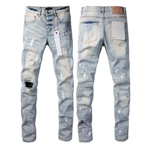 <span class=keywords><strong>Jeans</strong></span> di Marca di Lusso di Alta Qualità, <span class=keywords><strong>Jeans</strong></span> <span class=keywords><strong>Elasticizzati</strong></span> Strappati Stile Hip Hop, <span class=keywords><strong>Jeans</strong></span> Streetwear da <span class=keywords><strong>Uomo</strong></span> - Product Image 3