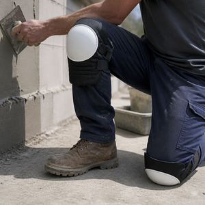 Genouillères de travail en tissu épaisses et rembourrées pour carreleurs, pose de carrelage et construction, certifiées BSCI et ISO9001 - Product Image 1