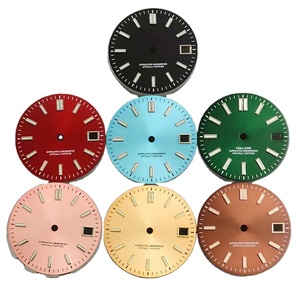 Bliger 29mm đen xanh xanh đỏ hồng nâu vàng đồng hồ quay số với màu xanh lá cây sáng phù hợp nh35 nh36 phong trào - Product Image 1