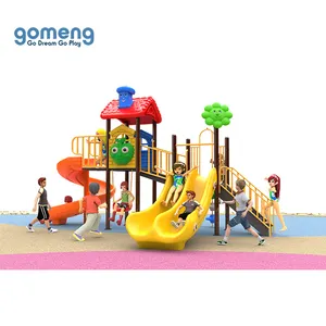 Plastik Taman Bermain Outdoor Anak Bermain Peralatan Set Murah dengan Playsets untuk Anak-anak