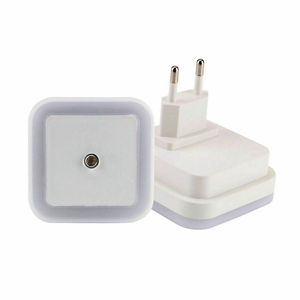 Lámpara de luz nocturna LED con Control de <span class=keywords><strong>Sensor</strong></span> automático enchufable de La UE, <span class=keywords><strong>Sensor</strong></span> de luz inteligente, enchufe de pared, iluminación interior para dormir, cuerpo de PVC - Product Image 5
