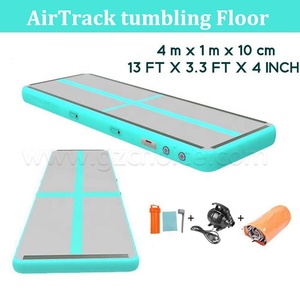 Tabla de bloques de pista de aire para gimnasia, esteras de caída, pista de aire inflable, esterilla de caída súper grande con bomba - Product Image 6