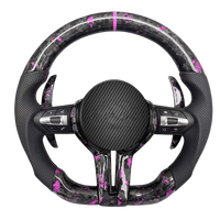 Volant sport en fibre de carbone forgée et cuir pour les séries 3, M6, X5, 7, F80/F10/F12/F20