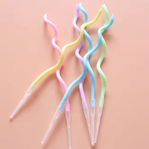 Direct Factory <b>Supply</b> Creative Curved Shaped Birthday <b>Cake</b> Candles Multi Color <b>Decorative</b> Wax Candles For Birthday Party - Product Image 4