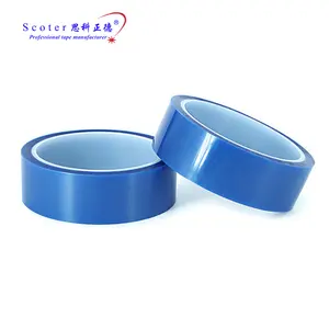 Синяя лента для холодильника ПЭТ, прочная липкая немаркирующая лента для кондиционера, факсимильного аппарата, принтера, фиксированная неостаточная клейкая лента