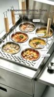 Fabrieks prijs commerciële roestvrijstalen noedelkoker. Aanpasbaar, voor hotels en catering, geschikt voor het bereiden van noedels, vlees en meer.