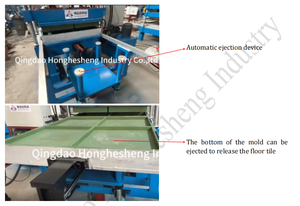 Presse hydraulique automatique pour la fabrication <span class=keywords><strong>de</strong></span> tapis <span class=keywords><strong>d</strong></span>'éjection en caoutchouc pour sols - Product Image 5