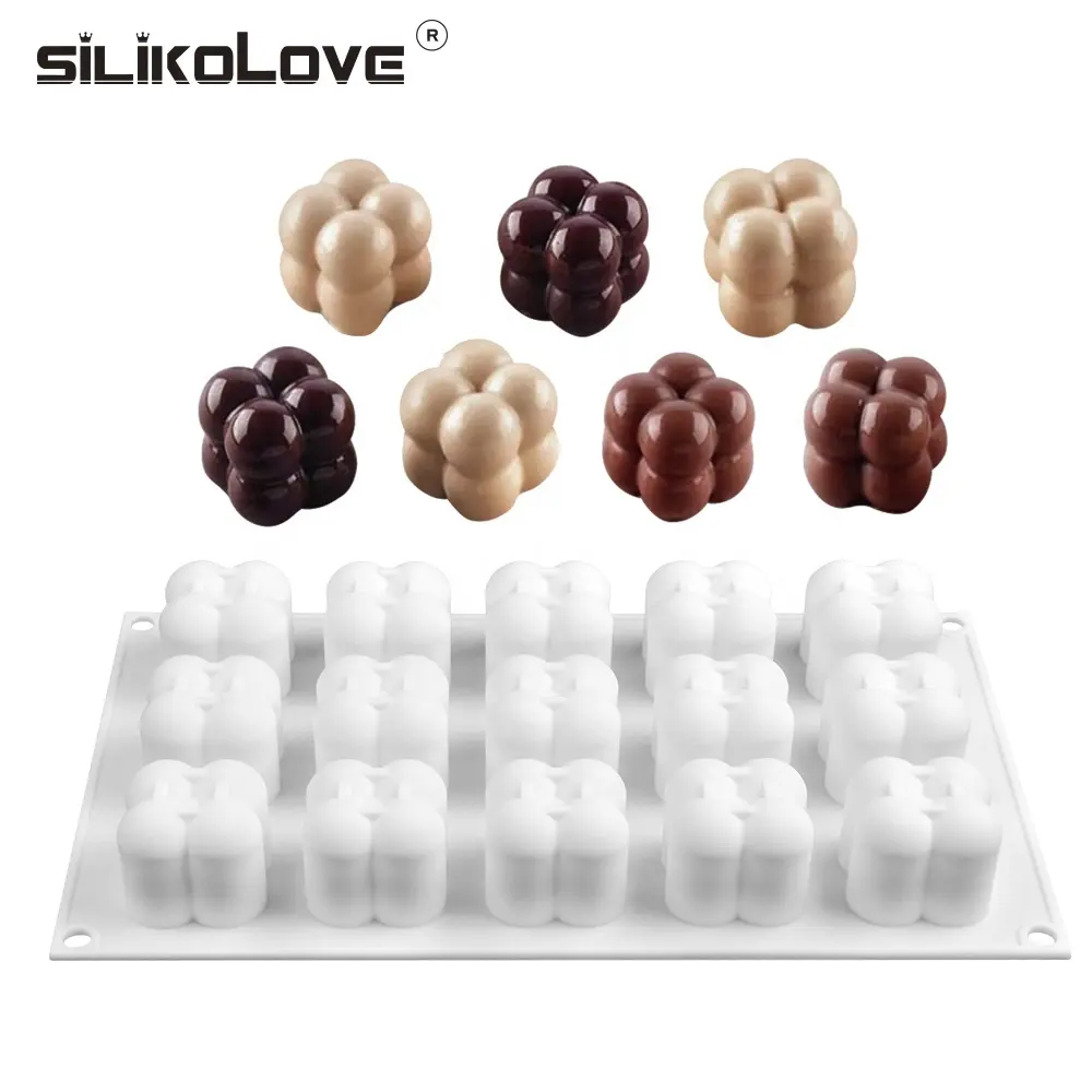 SILIKOLOVE-<span class=keywords><strong>Molde</strong></span> de silicona 3D para decoración de tartas, bandeja para postres, dulces
