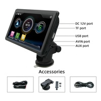 Lecteur multimédia DVD de voiture portable sans fil USB 7 pouces OEM ODM avec écran tactile de voiture Android Auto Carplay avec caméra de recul radio