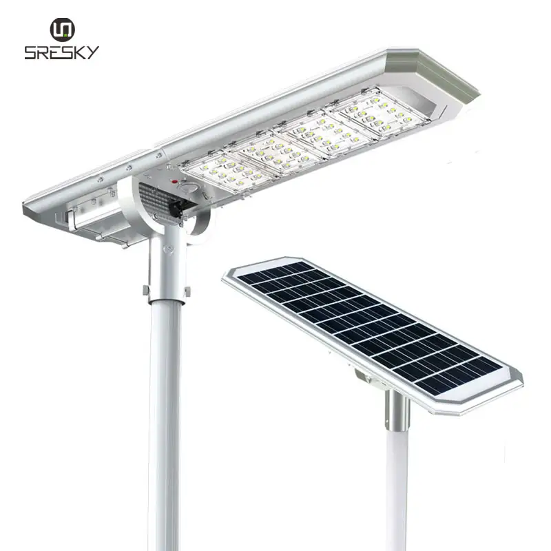China factory price 2022 new design Intelligent Integrated all in one solar led street light with self-cleaning function