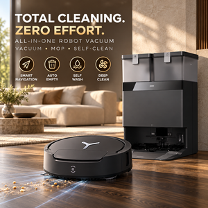 Robot Aspirador y Fregador ECOVACS DEEBOT T50 Pro Omni, Fregado Sónico Inalámbrico en Seco y Húmedo con Control por Aplicación para Hogar, Hotel, Garaje, RV - Product Image 1
