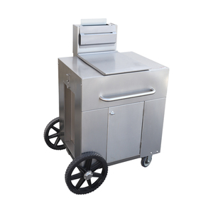 Stazione di friggitrice a <span class=keywords><strong>Gas</strong></span> esterna pesante Mobile in acciaio inossidabile 304 con 93,000 BTU/h e Design a 4 ruote per la ristorazione ad alto Volume - Product Image 2