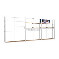 Présentoir métallique robuste et écologique avec armoire de rangement pour oreillers, couettes, literie, textiles de maison et équipements de vente au détail pour magasins