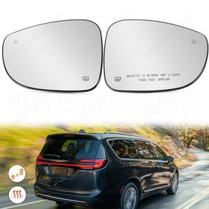 Cristal de Espejo Lateral Izquierdo y Derecho para Chrysler Pacifica Voyager 2017-22, Repuesto Plateado de ABS, Piezas de Espejo Retrovisor - Product Image 1