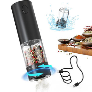 Juego de Molinillos Eléctricos Portátiles de Sal y Pimienta de 95 ml, Económicos, con Batería de Litio - Product Image 1