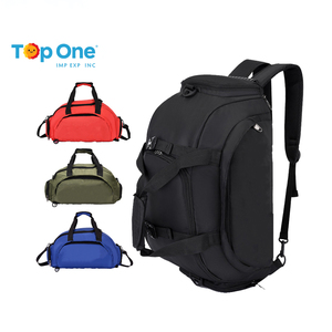 TopOne Bolsas Deportivas Logotipo personalizado Bolsa de gimnasio para deportes al aire libre con bolsillo húmedo Compartimento para zapatos Bolsa de lona de viaje - Product Image 2
