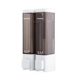 Heaidea hotel shampoo e balsamo dispenser 180ml * 2 bagno riutilizzabile doccia dispenser di sapone liquido design lock