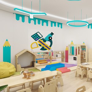 Montessori lớp học đồ nội thất đặt mầm non bảng ghế cho mẫu giáo Kid - Product Image 4