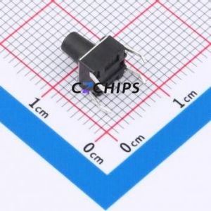 TS-1095-A9B2-D1 Tactile Switch Through hole-4P,6x6mm Switch Single Pole Single Throw Round Button 1.8N Through Hole - Product Image 2