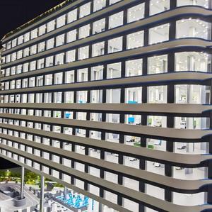 Modello Architettonico Personalizzato di Edificio per Uffici in Miniatura, Scala 1:100, Casa 3D in Plastica/Vetro, Colore Personalizzabile - Product Image 5